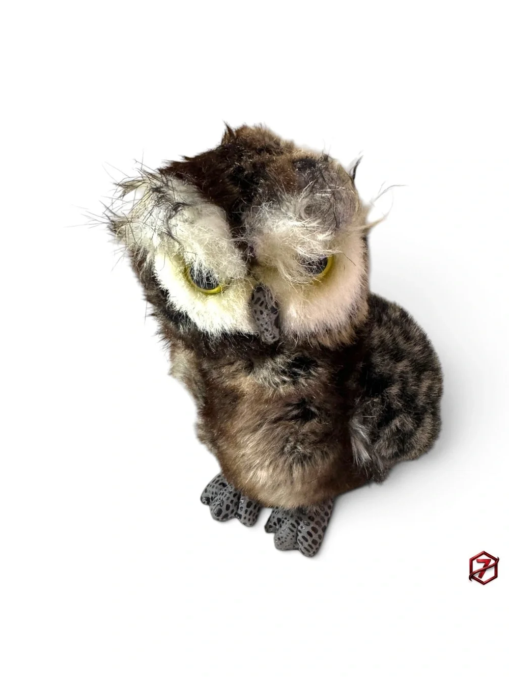 Aurora Lion & Owl Plush Bundle Realistic Wildlife Stuffed Animals Brown